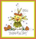 Hula Dorky Bird Card